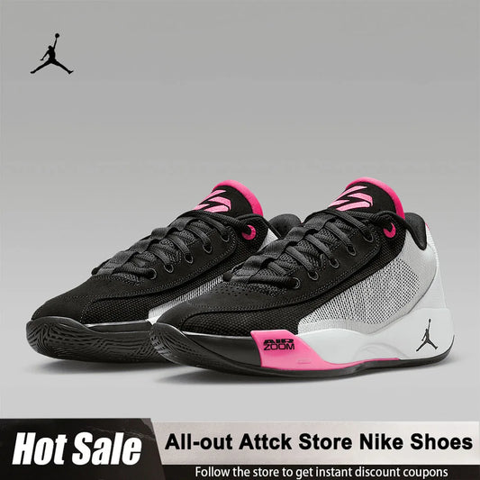 Titre: Nike Jordan Luka 77 Rétro - Chaussures de Basket Homme Rembourrées Antidérapantes HF0819-001