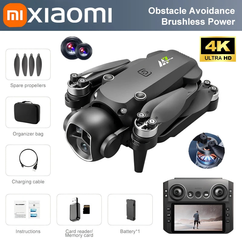 Drone HD 8K double caméra photo intelligente a évitement d'obstacle