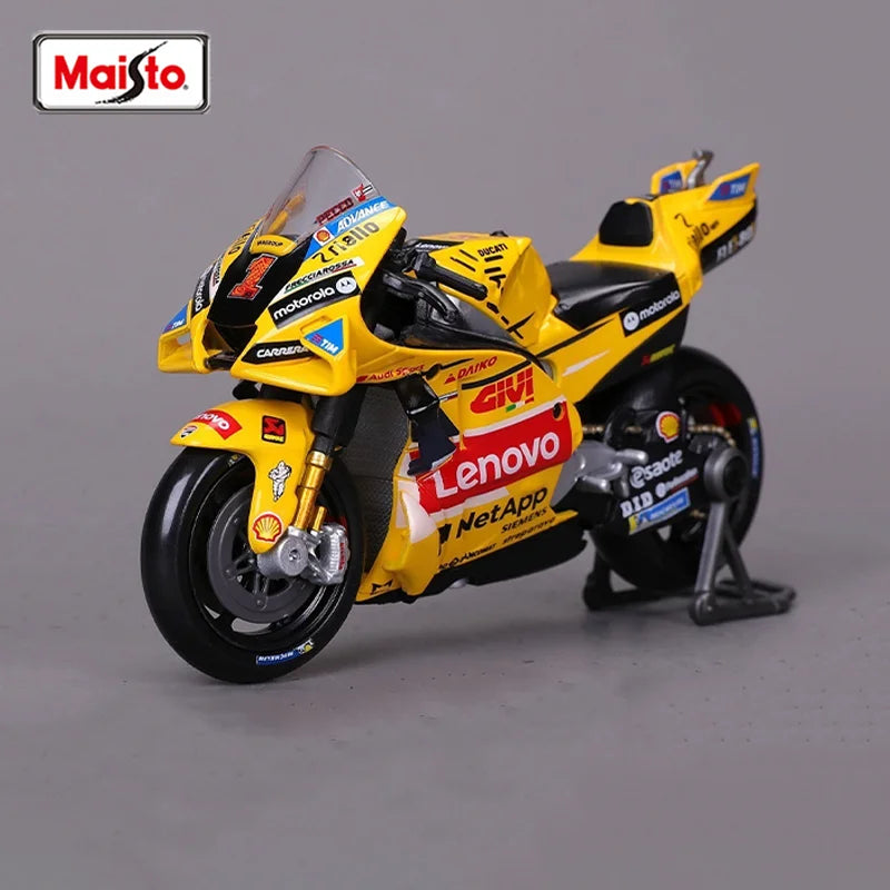 moto GP de collection 1/18 métal avec support/a partir de 14ans