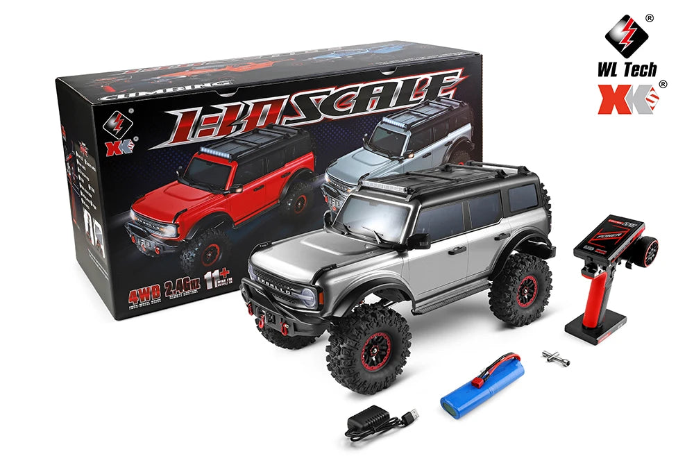 Voiture RC professionnelle tout-terrain 4x4 bronco 1/10 4WD crawler