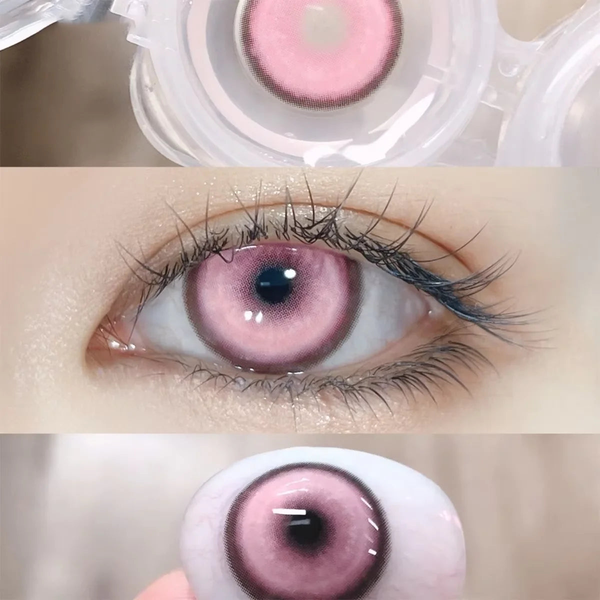 1 paire de lentilles de Contact souples effrayantes pour Halloween 14.5mm