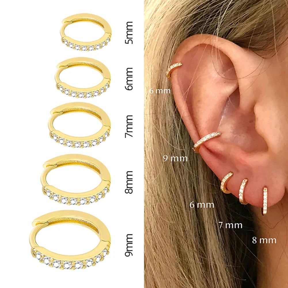 Boucles d'oreilles dorée cristal ou or/argent unis