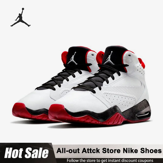 chaussures de basket nike air jordan en cuir hommes /ados