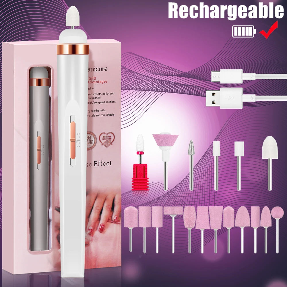 Ponceuse à ongles électrique rechargeable