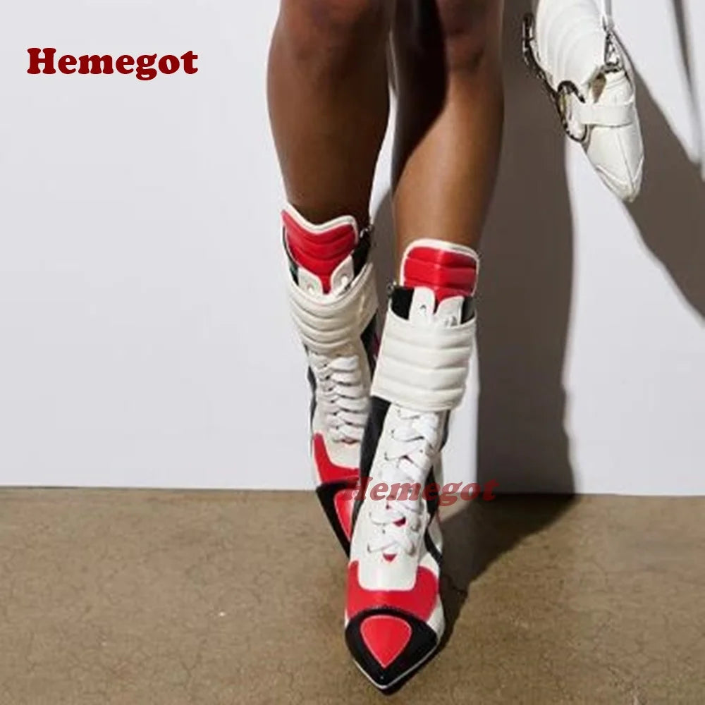 Bottes Moto Femme Cuir - Talons Aiguilles Bout Pointu - Style Rock Élégant - MONASTORESHOP.COM