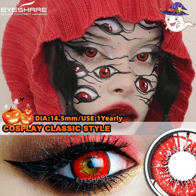 "Lentilles Halloween : tes yeux, leur dernier souvenir."