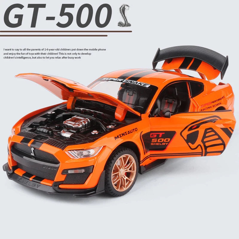 1:24 Ford Mustang Shelby GT500 en métal avec son et lumières