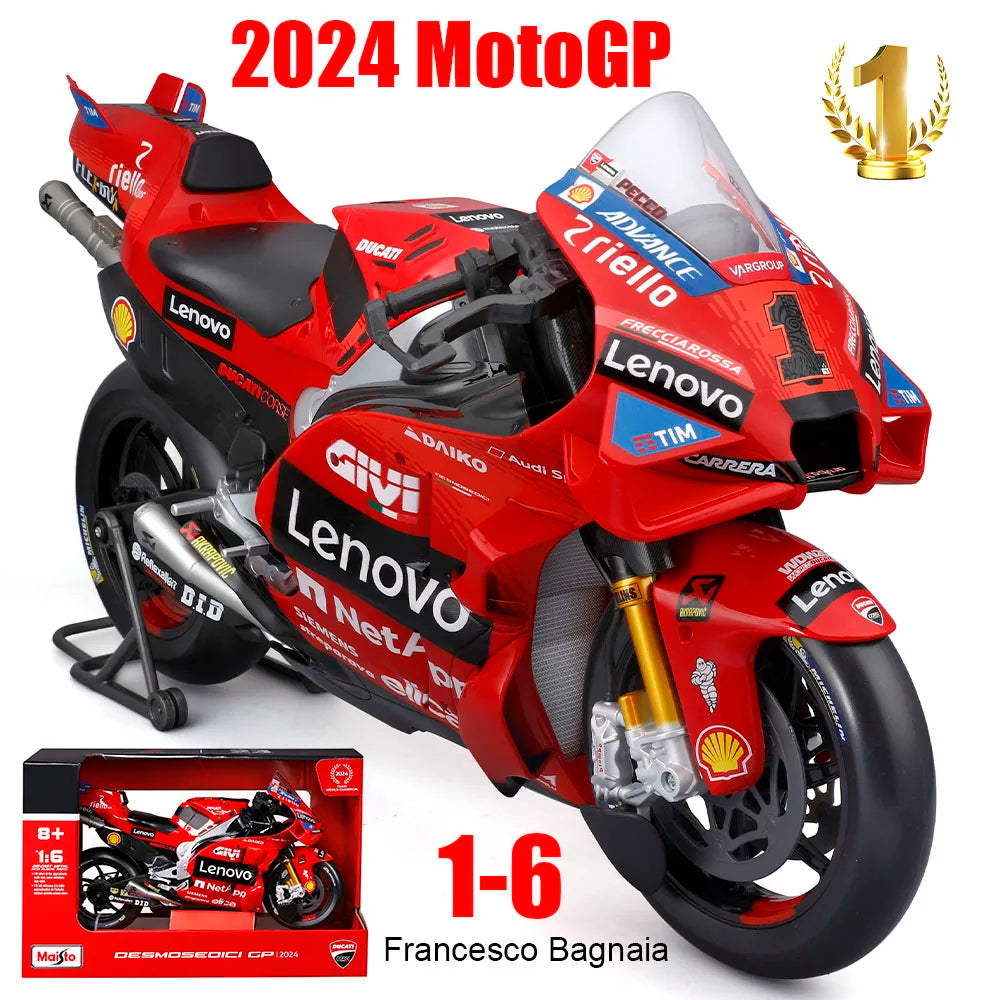 moto GP de collection a l'échelle 1/6 métal "1 francesco bagnaia/23 Enea bastianini"