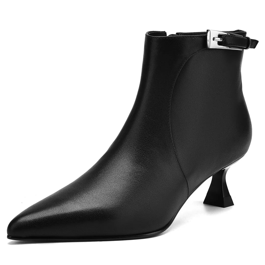 bottine cuir luxe femme