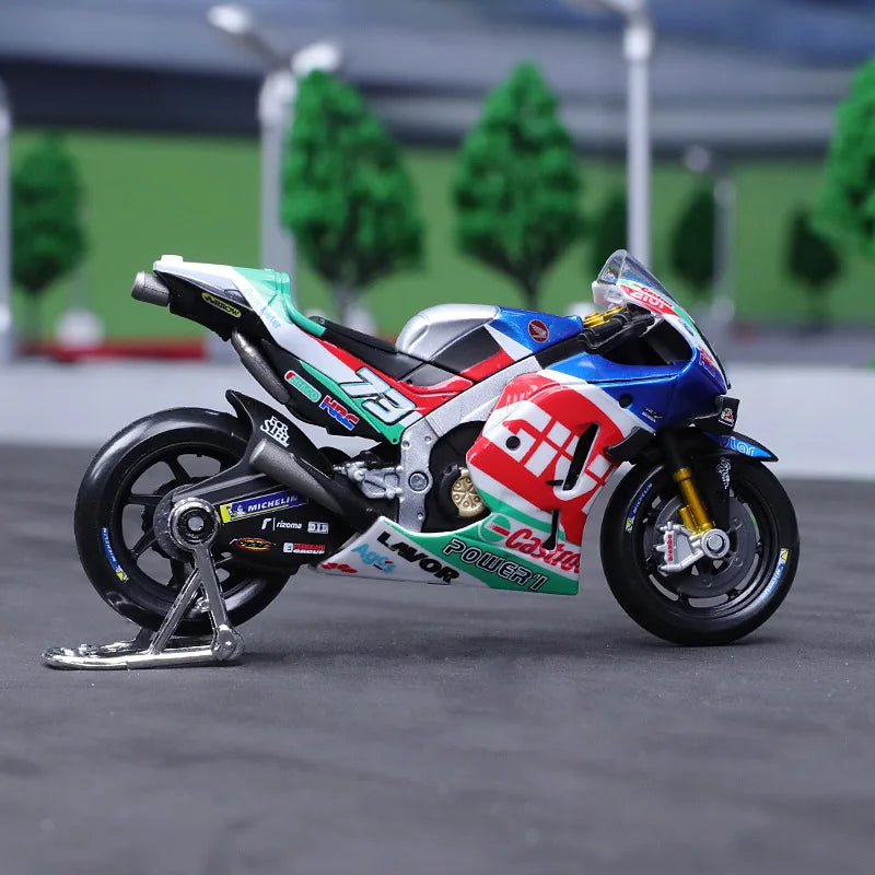 moto GP de collection 1/18 métal avec support/a partir de 14ans