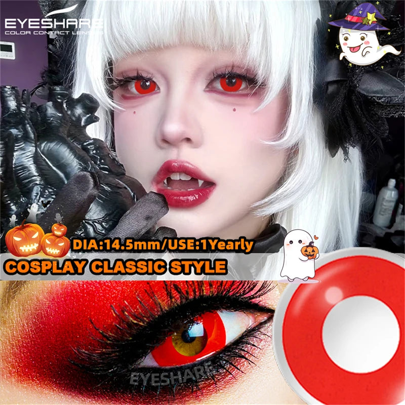 "Lentilles Halloween : tes yeux, leur dernier souvenir."