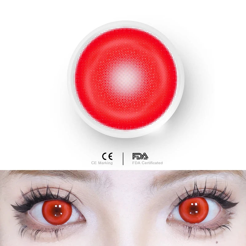 1 paire de lentilles de Contact souples effrayantes pour Halloween 14.5mm
