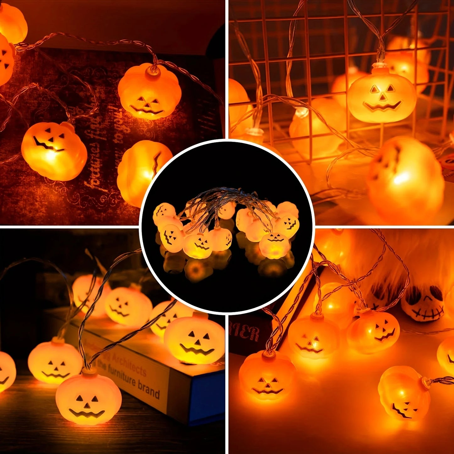 guirlande citrouille halloween déco interieur et exterieur