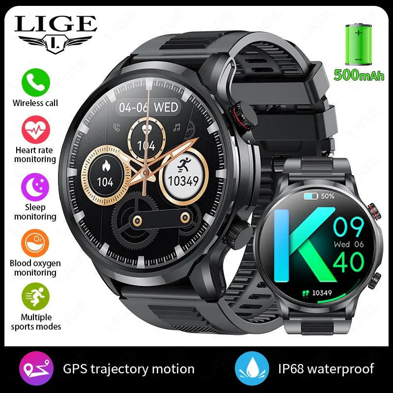 LIGE nouveau 1.95 "HD Extra Large écran GPS