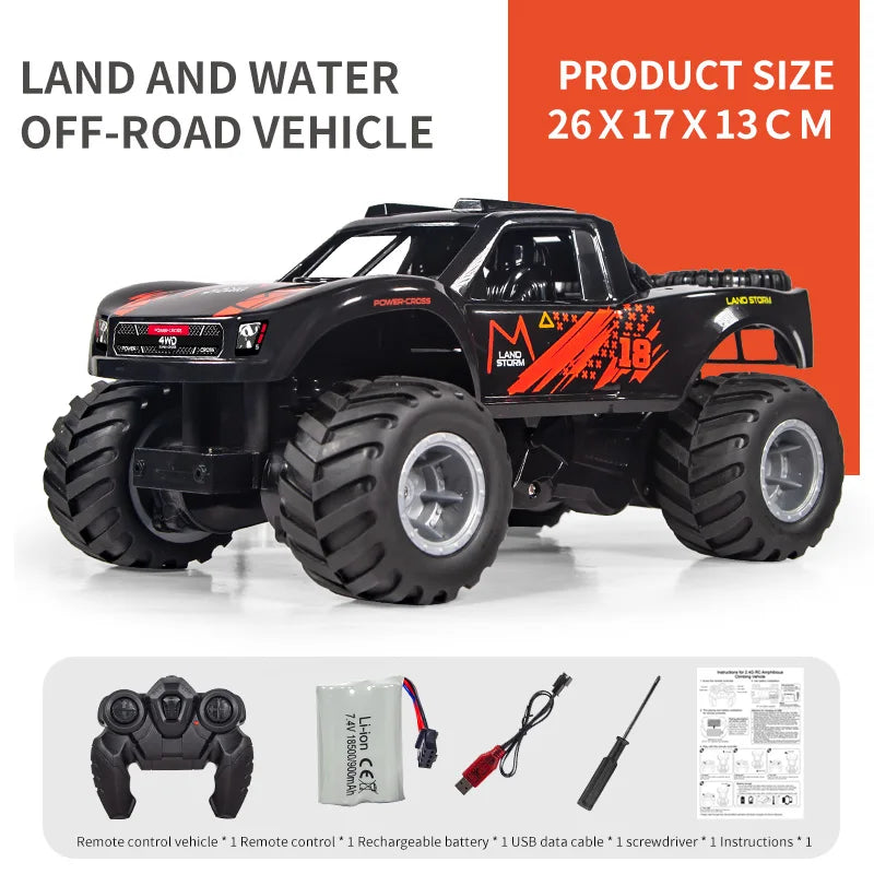 JJRC jouet télécommandé tout-terrain véhicule d'escalade amphibie étanche 4WD