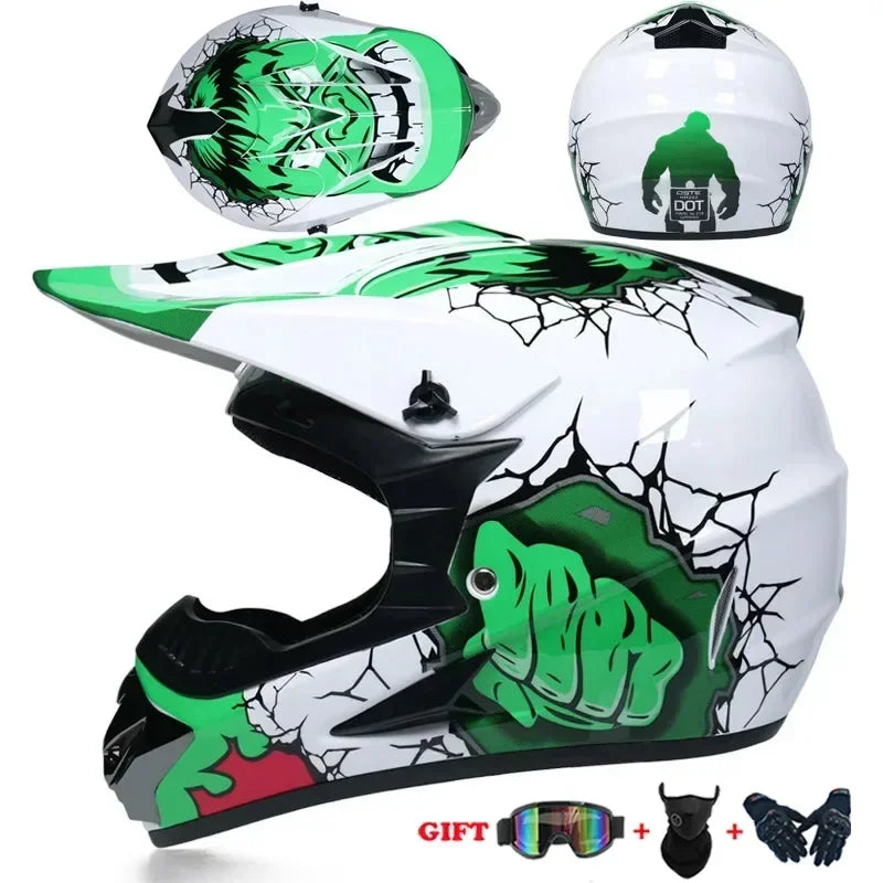 casque moto cross/enduro enfant et femme