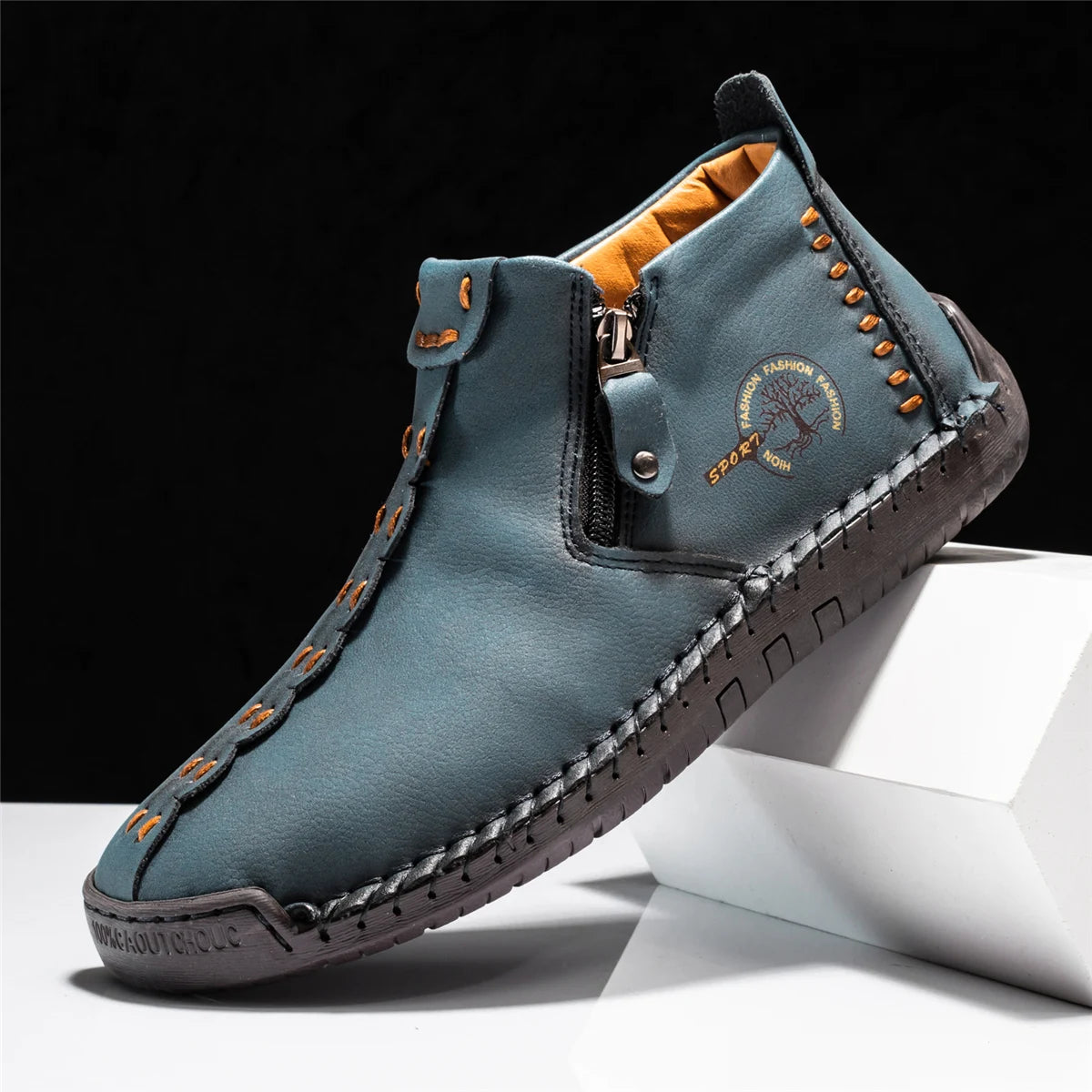 Mocassins en cuir faits à la main pour hommes