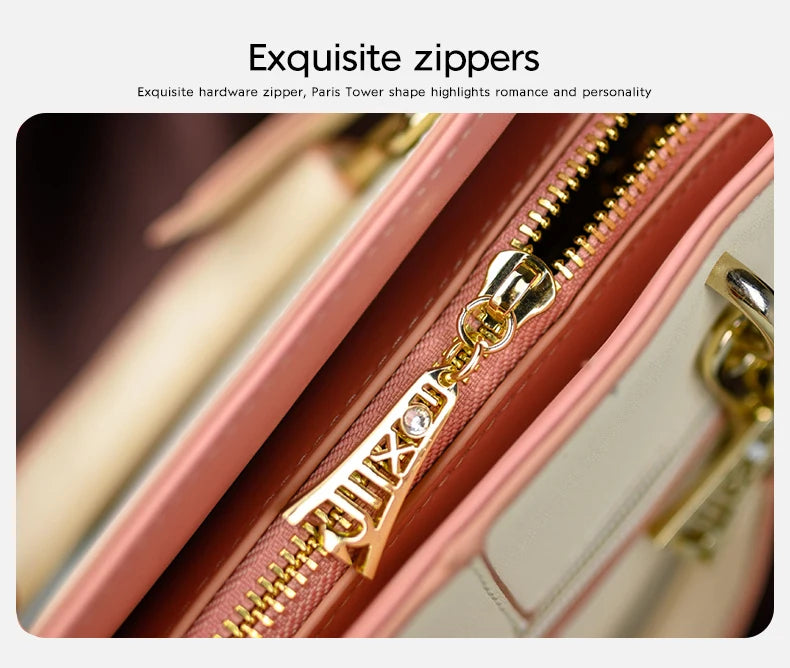 sac à bandoulière en cuir véritable vintage élégant pour femmes automne/ hiver