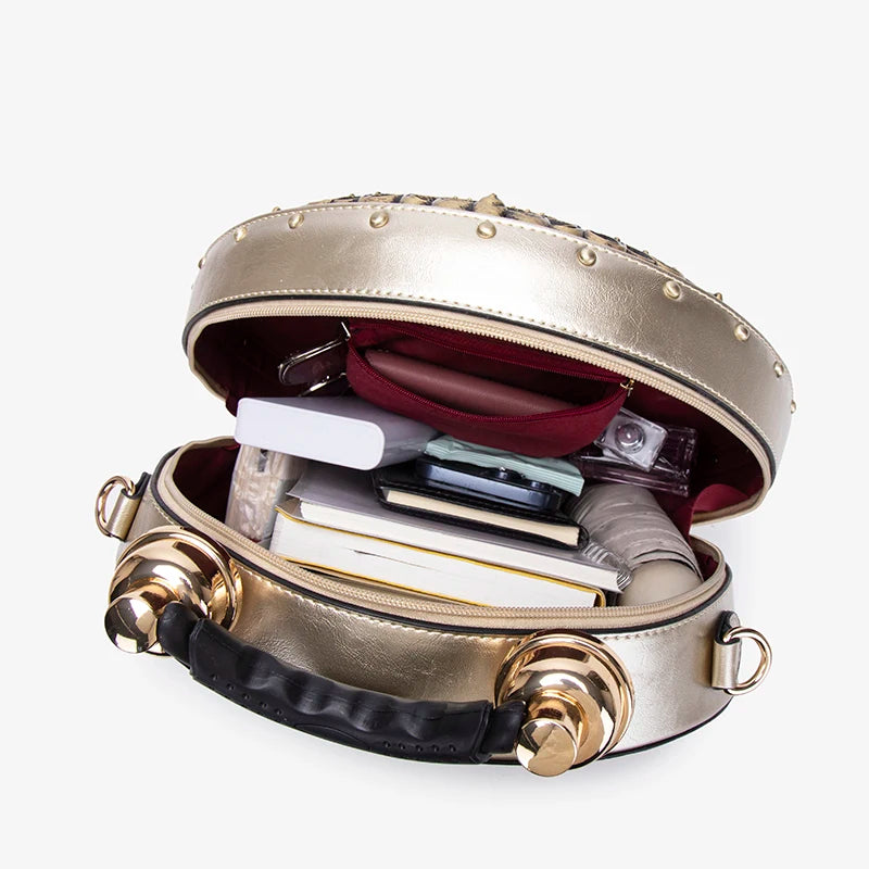 Sac à main avec horloge créative rétro, nouveau style, sens du design à la mode