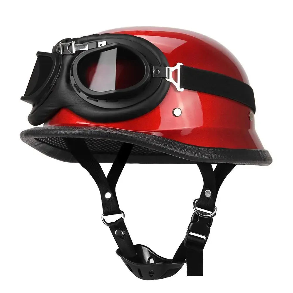 casque moto scooter dessus cuir vintage homme femme