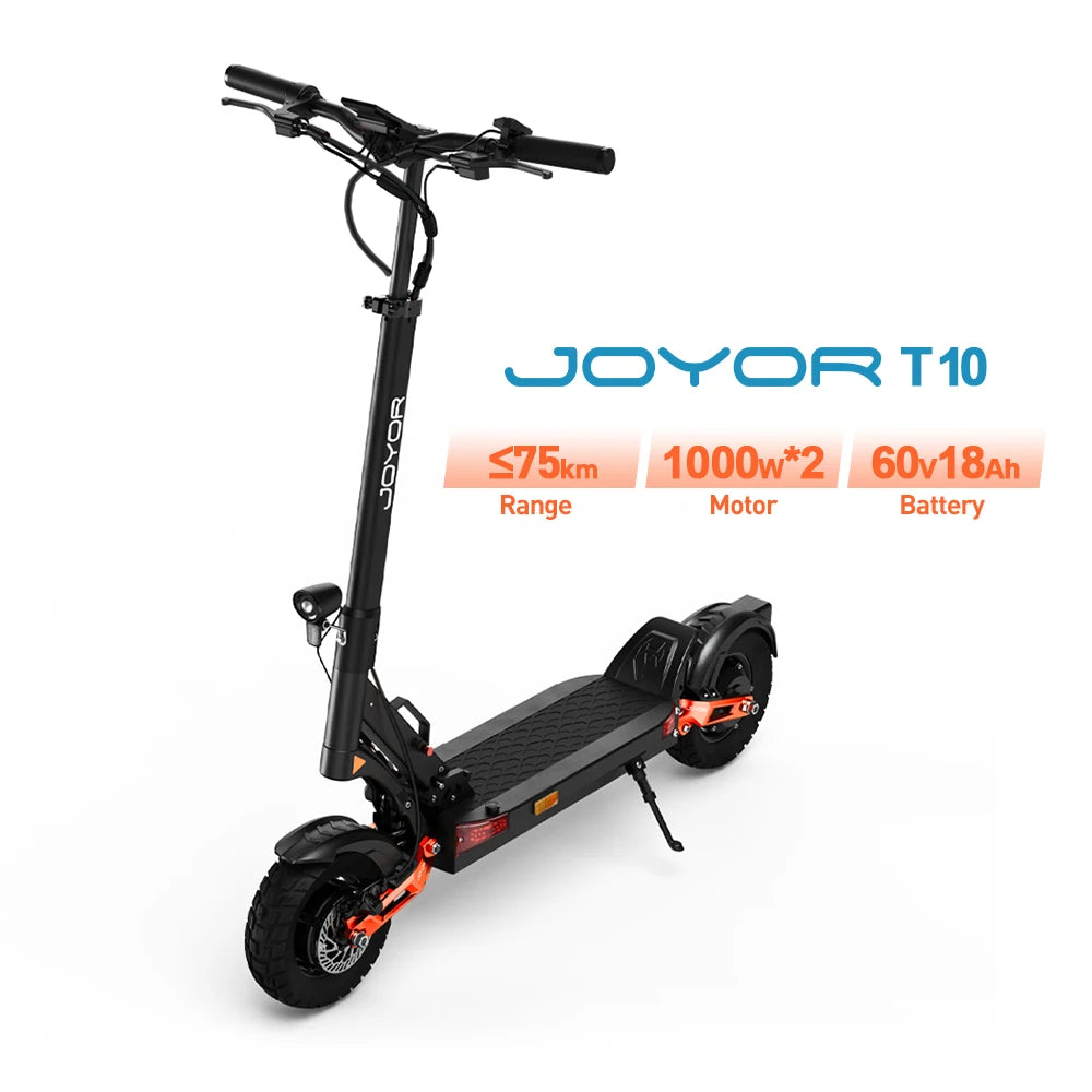 JOYOR T10 Trottinette Electrique Pliable Pour Adulte , Moteur 1000 W tout terrain