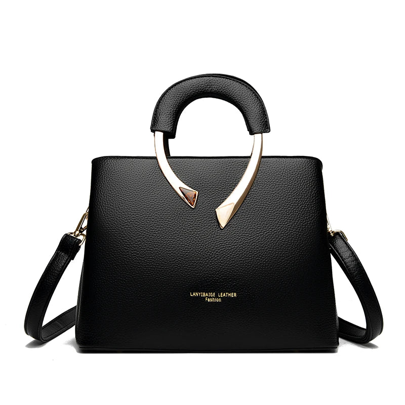 Sacs à main de luxe femmes en simili cuir souple