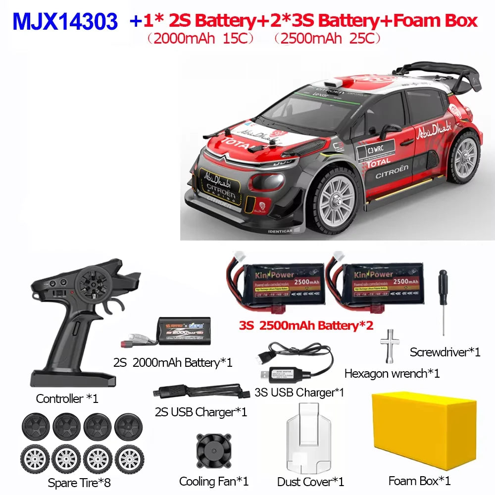 1/14 MJX 14303  voiture radiocommandé 2.4G 4roues motrice haute vitesse a partir de 14 ans