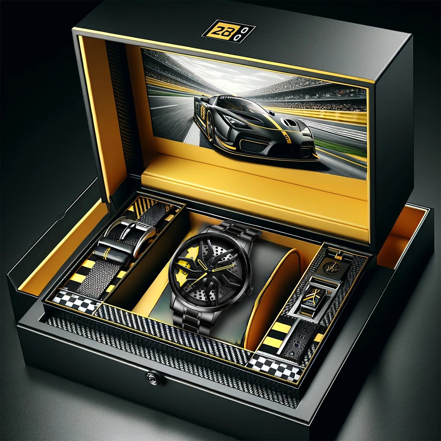 Montre Homme Sport Automobile Lumineuse - Style Business Haut de Gamme