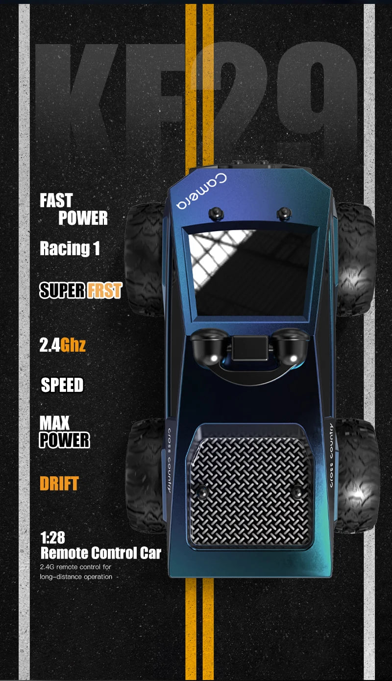 Voiture télécommandée KF29 1:28 4WD avec caméra HD