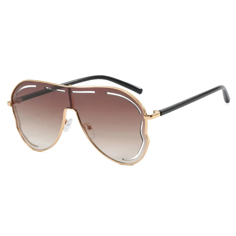 Lunettes de Soleil Vintage Surdimensionnees Femme - Style Pilote UV400