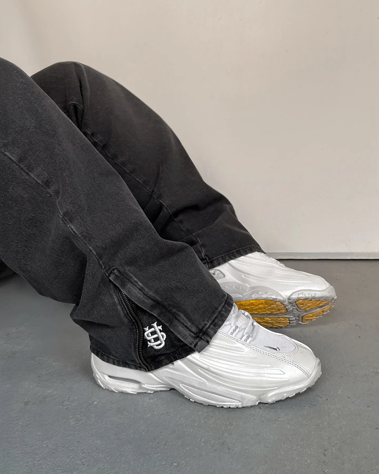 Jeans Hip-hop taille basse, jambes larges