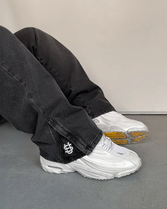 Jeans Hip-hop taille basse, jambes larges