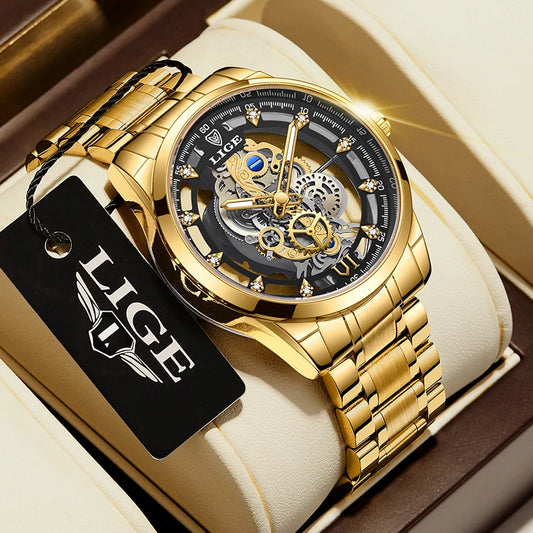montre homme lige automatique a quartz