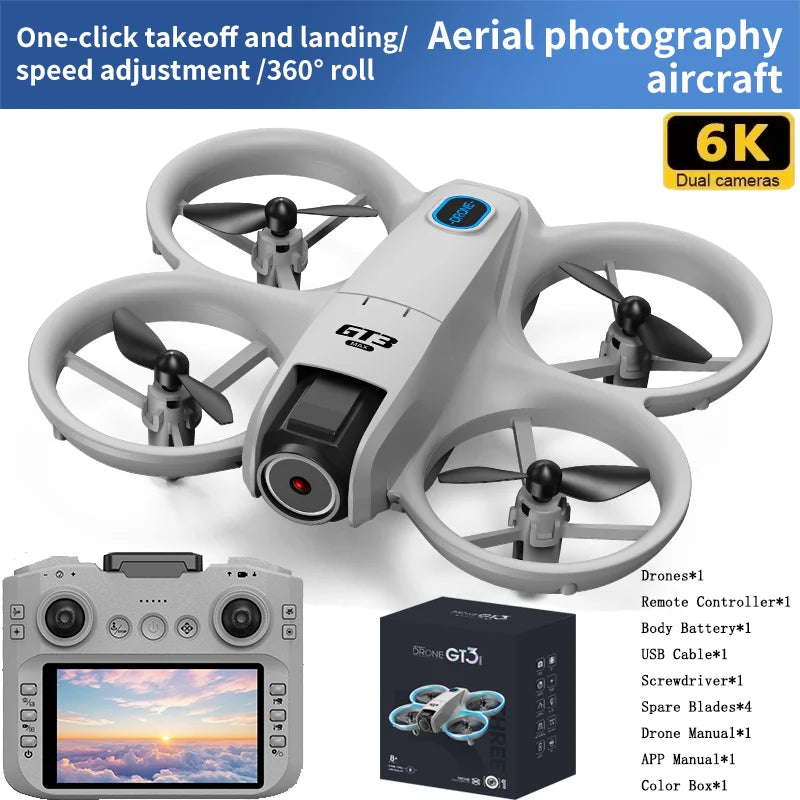 Drone GT3 8K HD double caméra 180 °