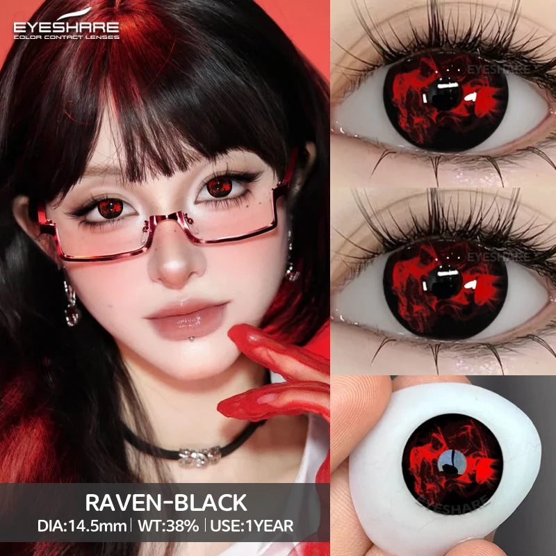 "Des yeux qui hantent. Lentilles Halloween