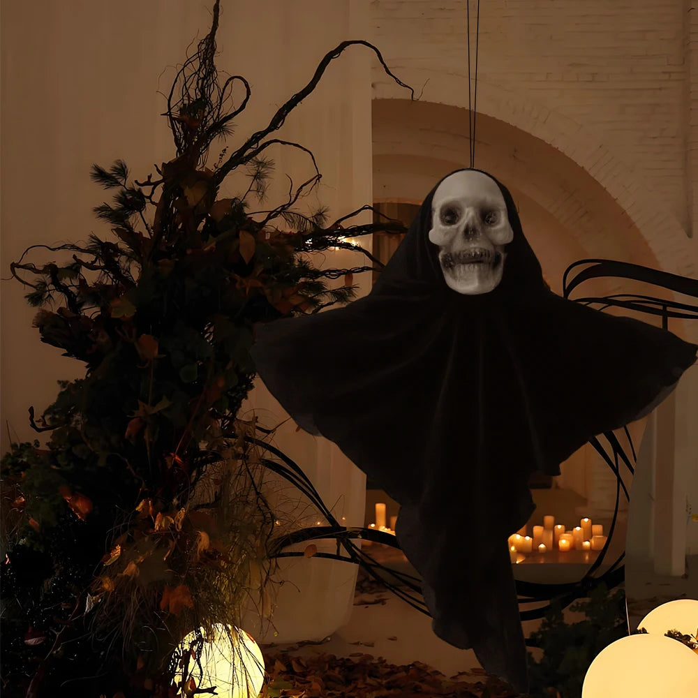 déco squelette fantômes suspendus