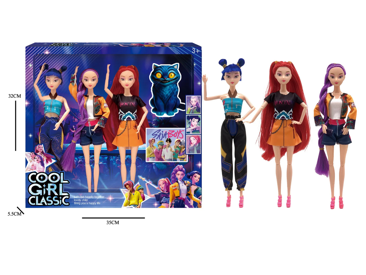 poupée KPOP Demon Hunters seule ou en coffret avec accessoires