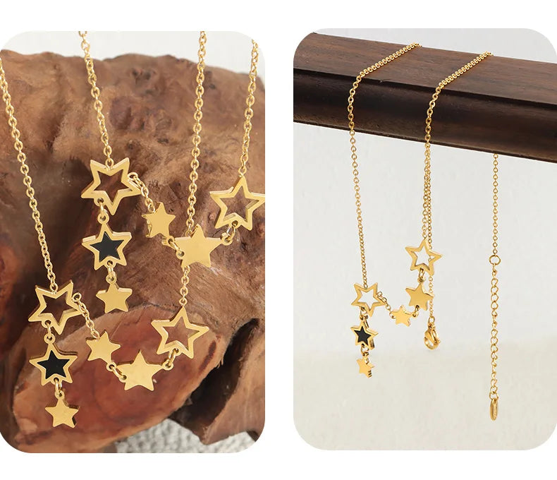 pendentif étoile dorée tendance pour femmes