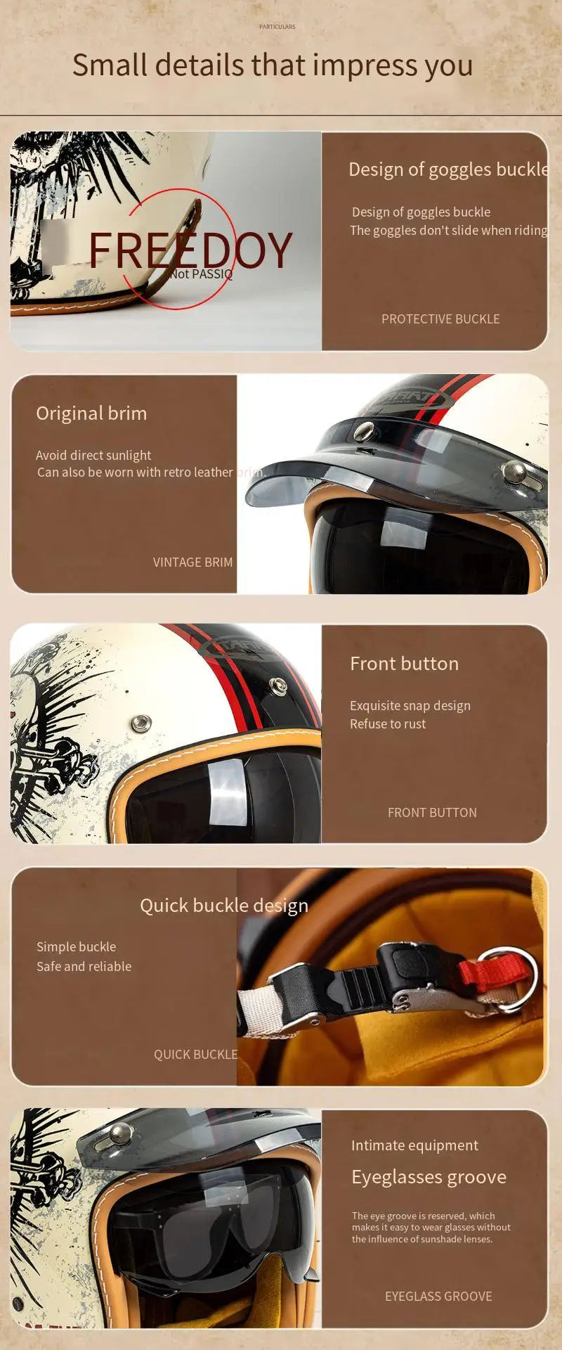 casque rétro moto scooter american vintage