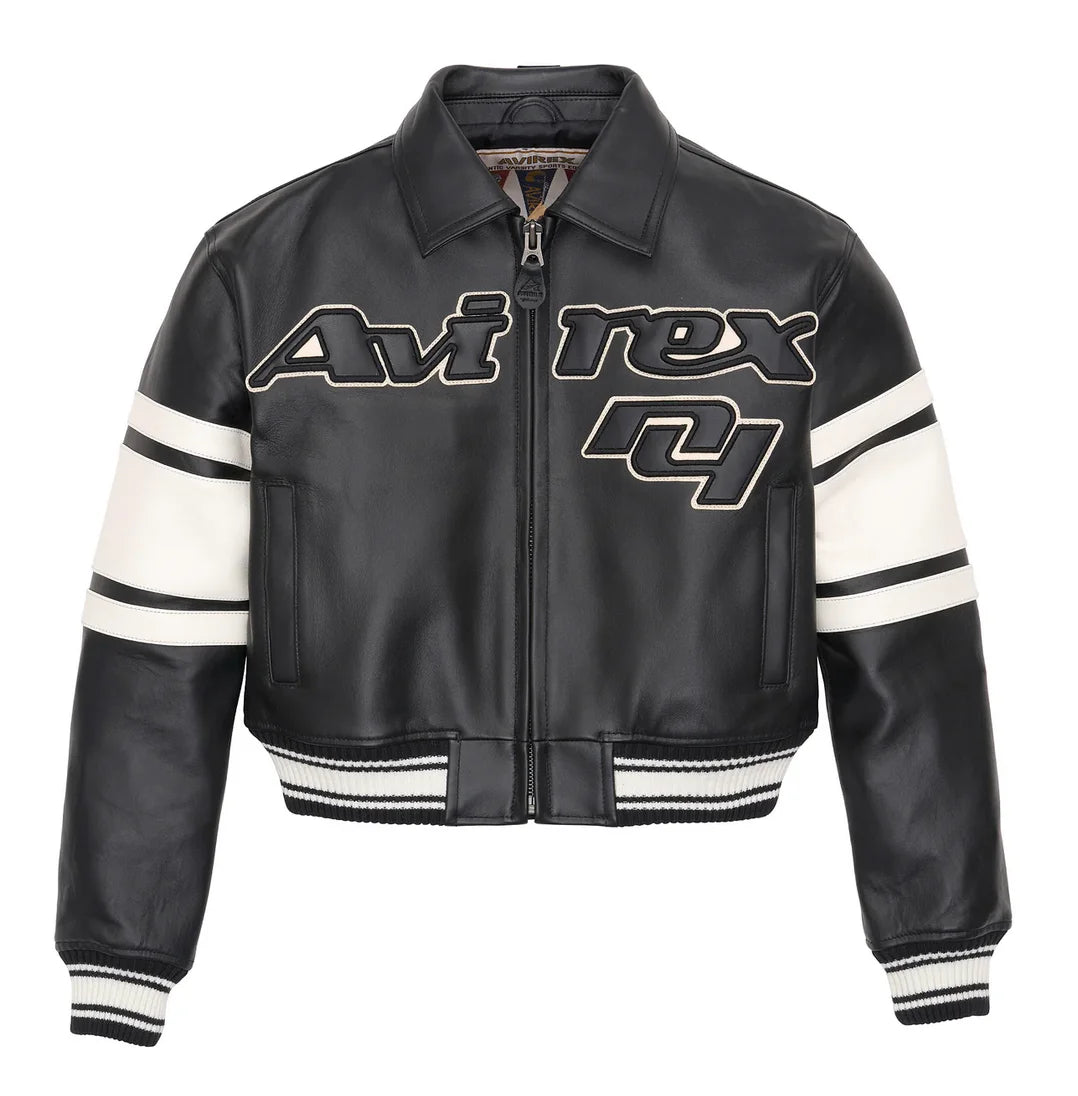 blouson aviateur  cour pour femmes en véritable peau d'agneau/daim manche longue