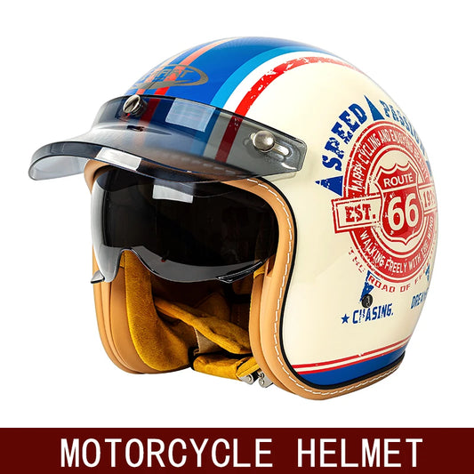 casque rétro moto scooter american vintage