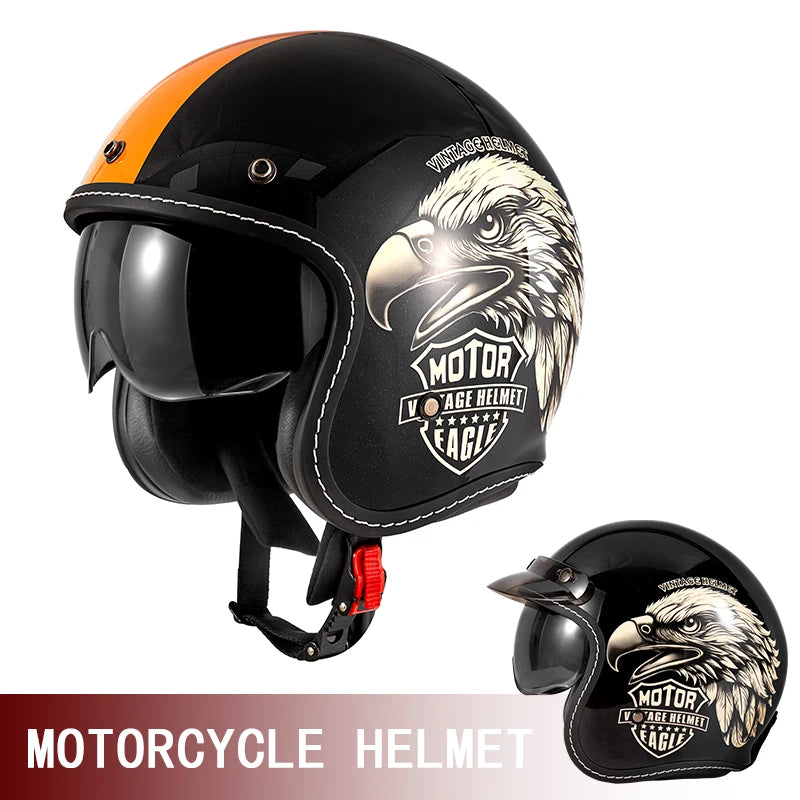 casque de moto "cruise road retro"