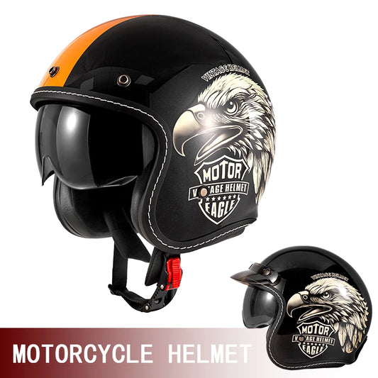 casque de moto "cruise road retro"