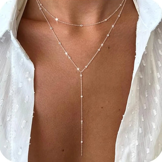 pendentif fin perlé sexy pour femmes