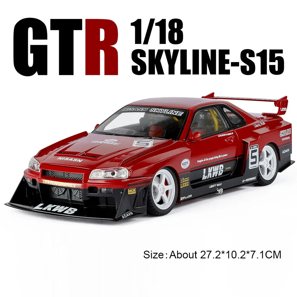 super car GTR 1/18 en alliage