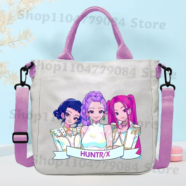 K-pop Demon Hunters sac à bandoulière en toile ou sac de mode pour petite fille
