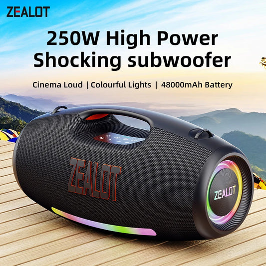 ZEALOT-S89 250W haut-parleur Bluetooth Portable étanche