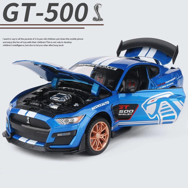 1:24 Ford Mustang Shelby GT500 en métal avec son et lumières