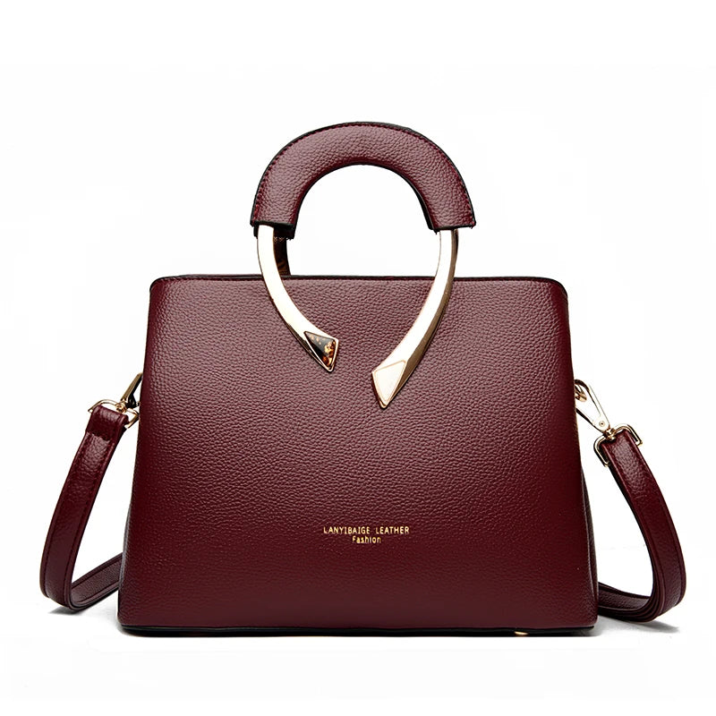 Sacs à main de luxe femmes en simili cuir souple