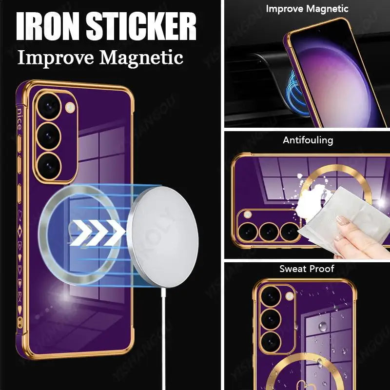 Étui à bandoulière pour femmes Samsung Galaxy S23 ultra au S24 FE